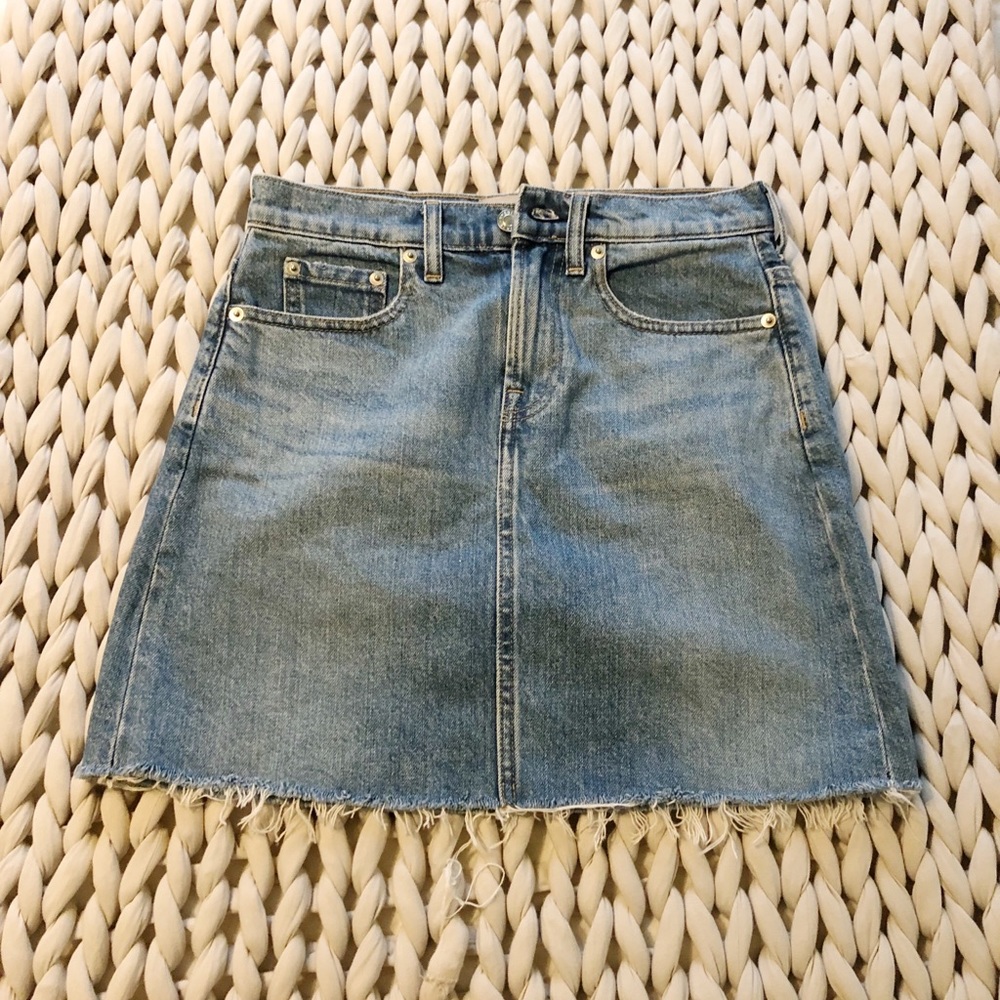 Everlane denim mini skirt